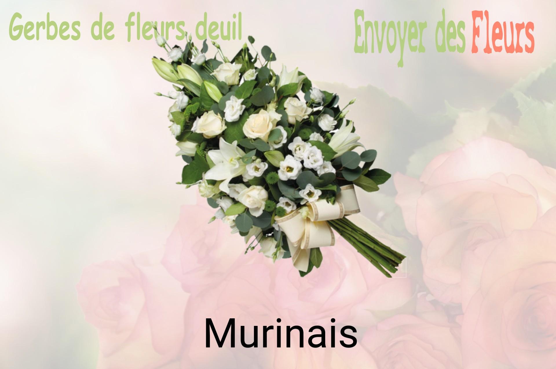 Gerbe de fleurs de deuil livrée à Murinais